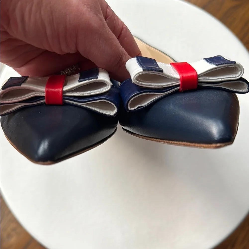 Duchess Air Navy Blue Women's Shoes with Red and White Accents Size 40 - Picture 9 of 13